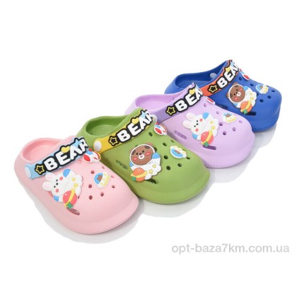Кроксы детские "BABYSHOP" 2268-243 mix, (р.р. 30-35), Китай, от 12 шт.