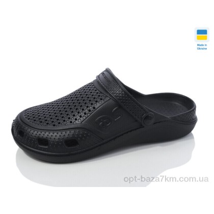 Кроксы мужские "Inblue" Сабо 06 чол. чорний, (р.р. 40-45), Украина, от 6 шт.