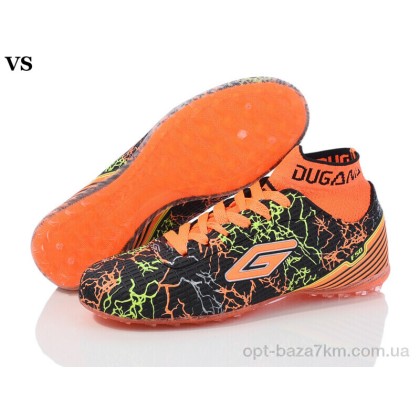 Футбольная обувь детская "VS" Dugana 006 black-orange, (р.р. 36-39), Китай, от 8 шт. Футбольная обувь детская "VS" Dugana 006 black-orange, (р.р. 36-39), Китай, от 8 шт.