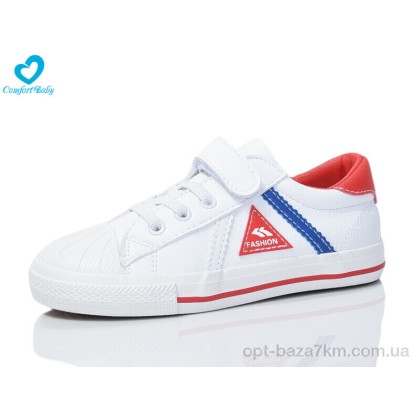 Кеди дитячі "Comfort-baby" 13100 білий-червоний, (р.р. 24-30), Китай, від 9 шт. Кеди дитячі "Comfort-baby" 13100 білий-червоний, (р.р. 24-30), Китай, від 9 шт.