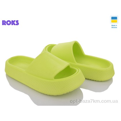 Шлепки женские "Roks" Progress 139 салатовий old, (р.р. 36-40), Украина, от 8 шт.