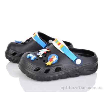 Кроксы детские "BABYSHOP" EP8140B black, (р.р. 25-30), Китай, от 6 шт.