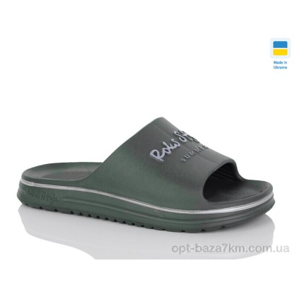 Шльопанці чоловічі "Lot Shoes" 520-017 зелений, (р.р. 41-44), Україна, від 8 шт.
