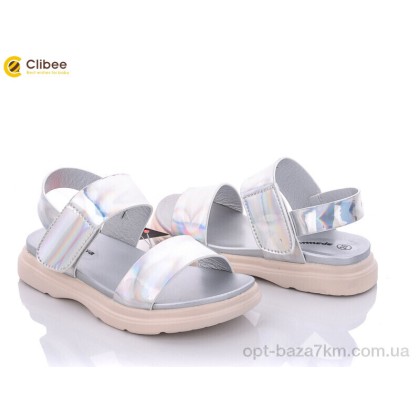 Босоножки детские "Clibee" GX185-1 silver, (р.р. 26-30), Китай, от 5 шт. Босоножки детские "Clibee" GX185-1 silver, (р.р. 26-30), Китай, от 5 шт.