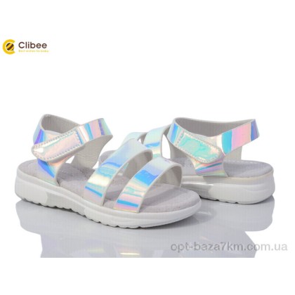 Босоножки детские "Clibee" GX197-1 silver, (р.р. 26-31), Китай, от 6 шт. Босоножки детские "Clibee" GX197-1 silver, (р.р. 26-31), Китай, от 6 шт.