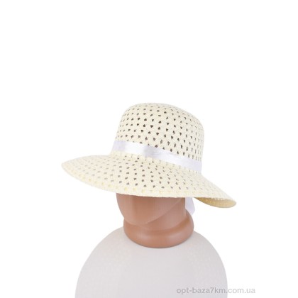 Капелюх жіночий "Королева" 27-07 beige, (р.р. 56-58), Китай, від 5 шт.