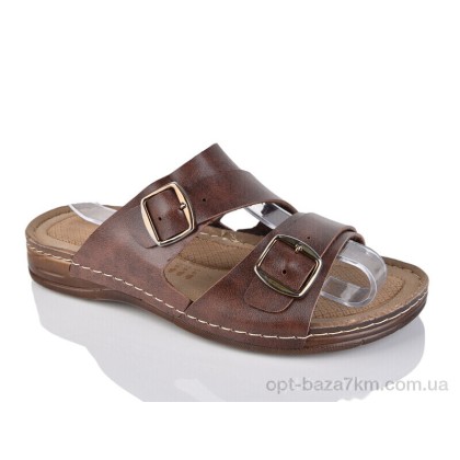 Шлепки мужские "Oscar" 251 brown, (р.р. 40-44), Турция, от 6 шт.