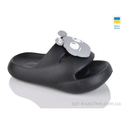 Шльопанці дитячі "Lot Shoes" N335 чорний, (р.р. 24-31), Україна, від 8 шт.