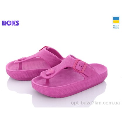Шлепки женские "Roks" Dago 251 ягідний, (р.р. 36-40), Украина, от 8 шт.