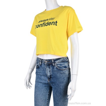 Футболка жіноча "Obuvok" 08789-9-1 yellow, (р.р. L-2XL), Китай, від 4 шт. Футболка жіноча "Obuvok" 08789-9-1 yellow, (р.р. L-2XL), Китай, від 4 шт.