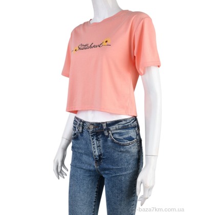 Футболка жіноча "Obuvok" 08789-17-1 pink, (р.р. L-2XL), Китай, від 8 шт.