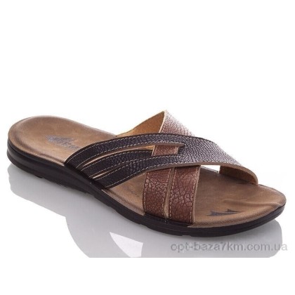 Шлепки мужские "DeMur" MK2026-2-6836 black-camel, (р.р. 40-45), Турция, от 6 шт. Шлепки мужские "DeMur" MK2026-2-6836 black-camel, (р.р. 40-45), Турция, от 6 шт.