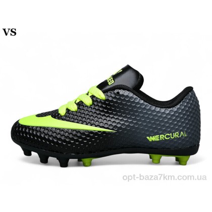 Футбольная обувь детская "VS" Crampon Mercurial 04 black, (р.р. 31-35), Китай, от 8 шт. Футбольная обувь детская "VS" Crampon Mercurial 04 black, (р.р. 31-35), Китай, от 8 шт.