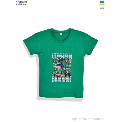 Футболка дитяча "Reluna Group" CL001-1 green, (р.р. 104-122), Україна, від 4 шт. Футболка дитяча "Reluna Group" CL001-1 green, (р.р. 104-122), Україна, від 4 шт.