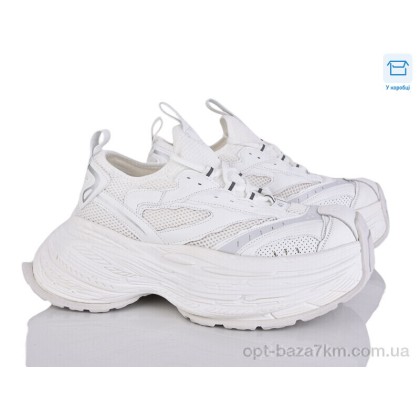 Кроссовки женские "КалориЯ" 2388 white, (р.р. 41-43), Китай, от 3 шт.