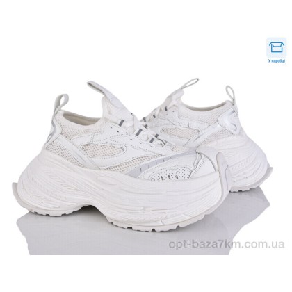 Кроссовки женские "КалориЯ" 2387 white, (р.р. 35-40), Китай, от 6 шт.