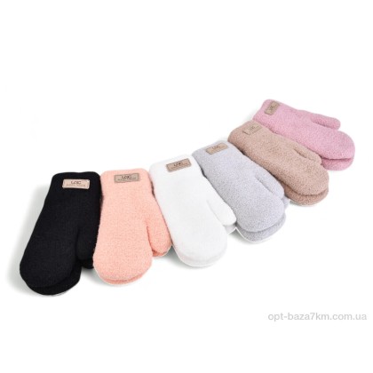 Рукавички жіночі "Королева" J1027 mix (тедди), (р.р. One size), Китай, від 12 шт.