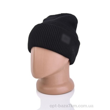 Шапка чоловіча "Королева" 9-23 black, (р.р. One size), Китай, від 5 шт.