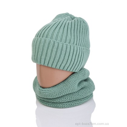 Шапка жіноча "Королева" 9-25 green, (р.р. One size), Китай, від 5 шт. Шапка жіноча "Королева" 9-25 green, (р.р. One size), Китай, від 5 шт.