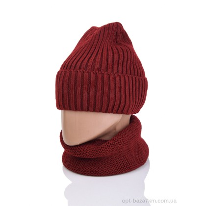 Шапка жіноча "Королева" 9-25 bordo, (р.р. One size), Китай, від 5 шт. Шапка жіноча "Королева" 9-25 bordo, (р.р. One size), Китай, від 5 шт.