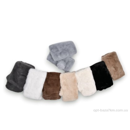 Мітенки жіночі "Королева" M22-71 (норка) mix, (р.р. One size), Китай, від 12 шт.
