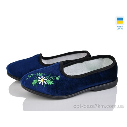 Тапки женские "Крок" Гофра вишивка синій, (р.р. 37-41), Украина, от 8 шт. Тапки женские "Крок" Гофра вишивка синій, (р.р. 37-41), Украина, от 8 шт.