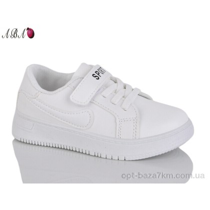 Кроссовки детские "Aba" PV329 white, (р.р. 26-31), Китай, от 6 шт.