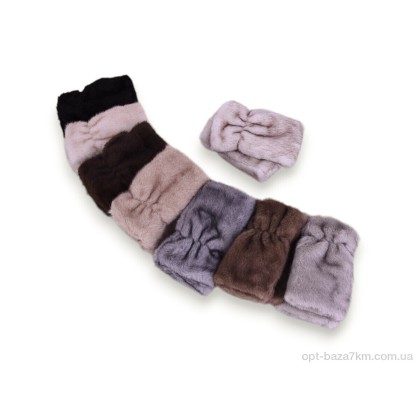 Мітенки жіночі "Королева" M26-71 (лиса) mix, (р.р. One size), Китай, від 12 шт.