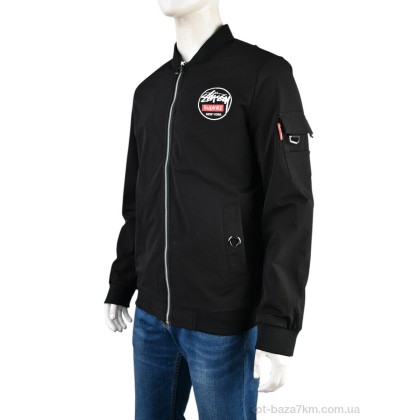 Куртка чоловіча "Мир" 4162-88015-1 black, (р.р. S-2XL), Китай, від 5 шт.