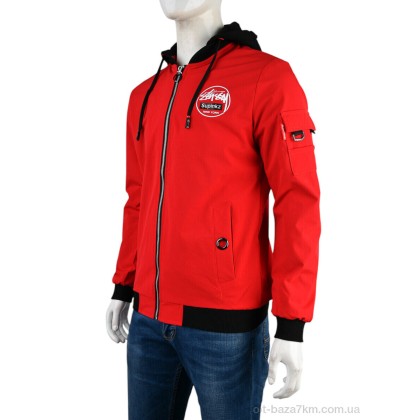 Куртка чоловіча "Мир" 4162-88015-2 red, (р.р. S-2XL), Китай, від 5 шт.