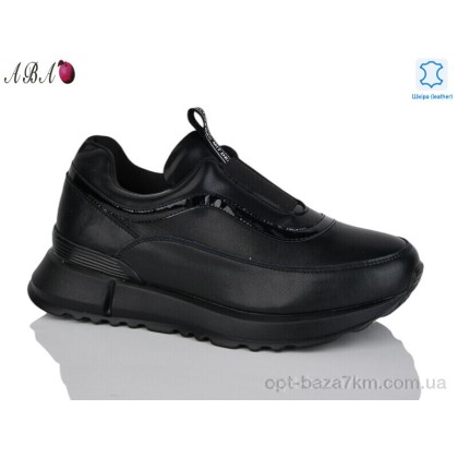 Кроссовки женские "Aba" Y701-5 black, (р.р. 37-41), Китай, от 6 шт.