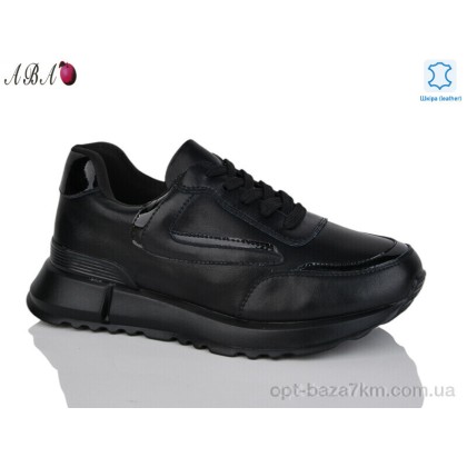 Кроссовки женские "Aba" Y735-1 black, (р.р. 37-41), Китай, от 6 шт.