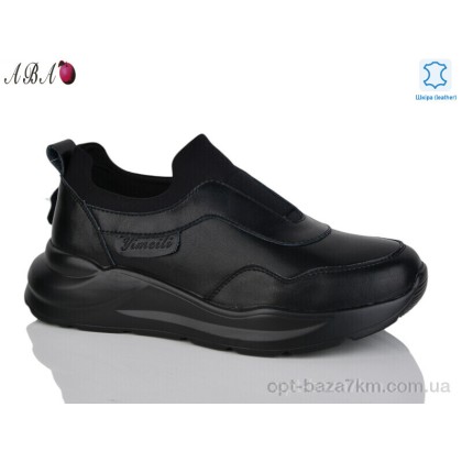 Кроссовки женские "Aba" Y793-5 black, (р.р. 37-41), Китай, от 6 шт.