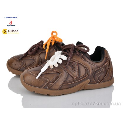 Кроссовки детские "Clibee-Doremi" AD33179-1 brown, (р.р. 31-37), Китай, от 7 шт. Кроссовки детские "Clibee-Doremi" AD33179-1 brown, (р.р. 31-37), Китай, от 7 шт.
