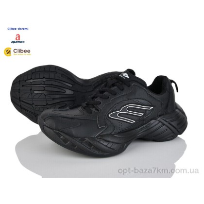 Кроссовки женские "Clibee-Doremi" DC25999 black, (р.р. 36-40), Китай, от 5 шт.