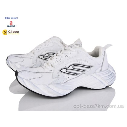 Кроссовки женские "Clibee-Doremi" DC25999 white, (р.р. 36-40), Китай, от 5 шт.