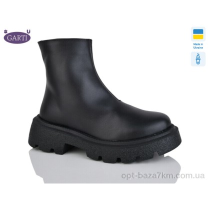 Черевики жіночі "Garti" 6725 чорна шкіра байка, (р.р. 36-40), Україна, від 6 шт. Черевики жіночі "Garti" 6725 чорна шкіра байка, (р.р. 36-40), Україна, від 6 шт.