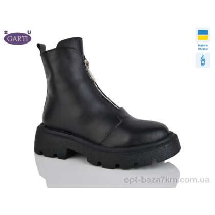 Черевики жіночі "Garti" 307 чорна шкіра хутро, (р.р. 36-40), Україна, від 6 шт. Черевики жіночі "Garti" 307 чорна шкіра хутро, (р.р. 36-40), Україна, від 6 шт.