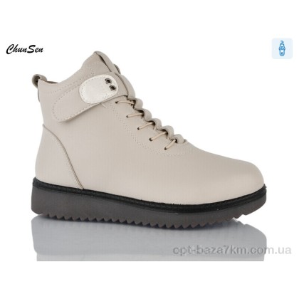 Ботинки женские "Chunsen" 7758-7beige, (р.р. 37-42), Китай, от 8 шт. Ботинки женские "Chunsen" 7758-7beige, (р.р. 37-42), Китай, от 8 шт.