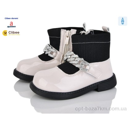 Ботинки детские "Clibee-Doremi" BP715 beige, (р.р. 22-26), Китай, от 5 шт.