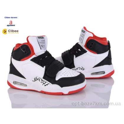 Кроссовки детские "Clibee-Doremi" LC802-1 white-black, (р.р. 26-31), Китай, от 6 шт. Кроссовки детские "Clibee-Doremi" LC802-1 white-black, (р.р. 26-31), Китай, от 6 шт.