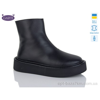 Черевики жіночі "Garti" 6727 чорна шкіра, (р.р. 36-40), Україна, від 6 шт. Черевики жіночі "Garti" 6727 чорна шкіра, (р.р. 36-40), Україна, від 6 шт.