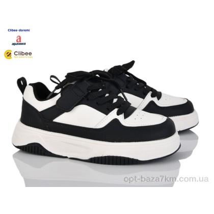 Кроссовки детские "Clibee-Doremi" TC931P black, (р.р. 32-37), Китай, от 6 шт. Кроссовки детские "Clibee-Doremi" TC931P black, (р.р. 32-37), Китай, от 6 шт.