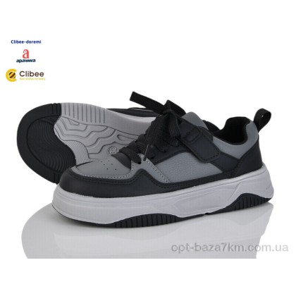 Кроссовки детские "Clibee-Doremi" TC931P black-grey, (р.р. 32-37), Китай, от 6 шт. Кроссовки детские "Clibee-Doremi" TC931P black-grey, (р.р. 32-37), Китай, от 6 шт.