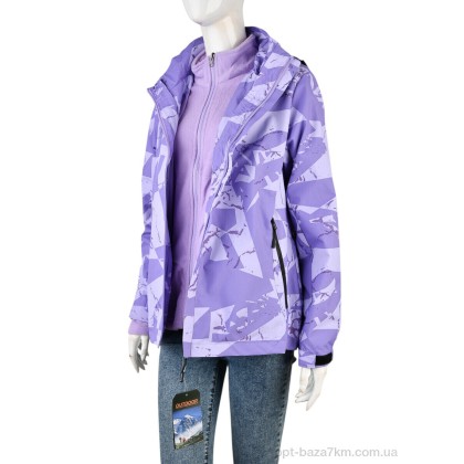 Куртка жіноча "Мир" 4195-W6200-5 violet, (р.р. L-3XL), Китай, від 4 шт. Куртка жіноча "Мир" 4195-W6200-5 violet, (р.р. L-3XL), Китай, від 4 шт.