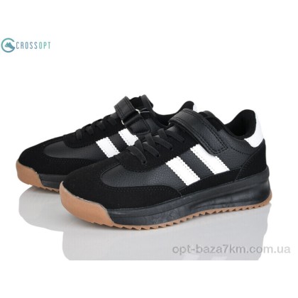 Кроссовки детские "CROSSOPT" LC6612-5 black-white, (р.р. 32-37), Китай, от 6 шт. Кроссовки детские "CROSSOPT" LC6612-5 black-white, (р.р. 32-37), Китай, от 6 шт.
