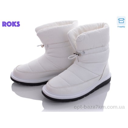 Дутики женские "Roks" CU216P white, (р.р. 36-41), Китай, от 12 шт. Дутики женские "Roks" CU216P white, (р.р. 36-41), Китай, от 12 шт.