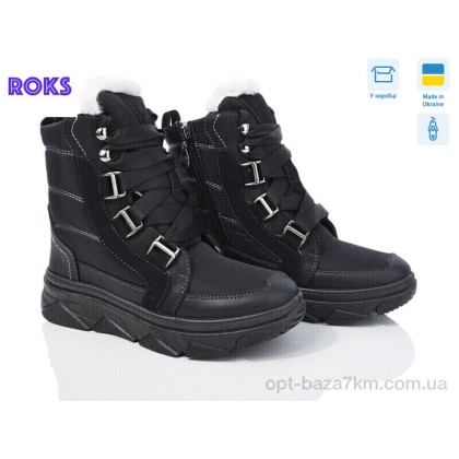 Ботинки женские "Roks" Dago1704 чорний, (р.р. 37-41), Украина, от 6 шт.