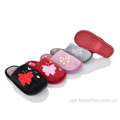 Тапки женские "Vladimir" A8129 mix, (р.р. 36-41), Китай, от 6 шт. Тапки женские "Vladimir" A8129 mix, (р.р. 36-41), Китай, от 6 шт.