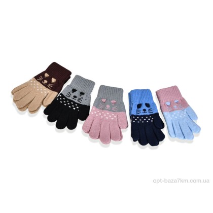 Рукавички дитячі "Королева" K11 mix, (р.р. One size), Китай, від 12 шт.
